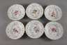 Meissen sechs Suppenteller mit Insektenmalerei