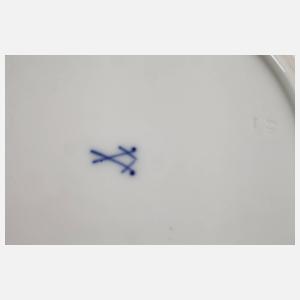 Meissen sieben Suppenteller mit Insektenmalerei