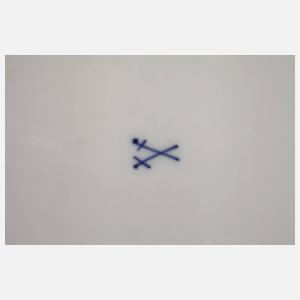 Meissen sechs Speiseteller mit Insektenmalerei