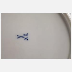 Meissen sechs Speiseteller mit Insektenmalerei