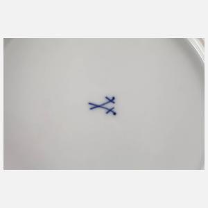 Meissen sechs Abendbrotteller mit Insektenmalerei