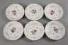 Meissen sechs Abendbrotteller mit Insektenmalerei
