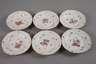 Meissen sechs Dessertteller mit Insektenmalerei
