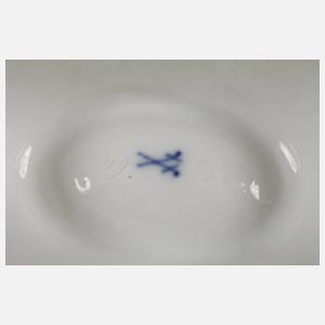 Meissen Salzgefäß mit Insektenmalerei