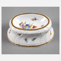 Meissen Salzgefäß mit Insektenmalerei111