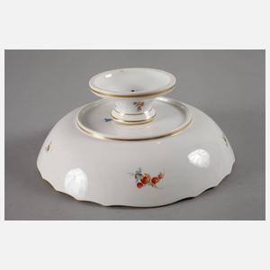 Meissen Tafelaufsatz mit Insektenmalerei