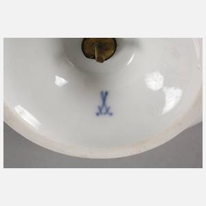 Meissen Tafelaufsatz mit Insektenmalerei