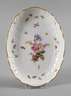Meissen ovale Schale mit Insektenmalerei