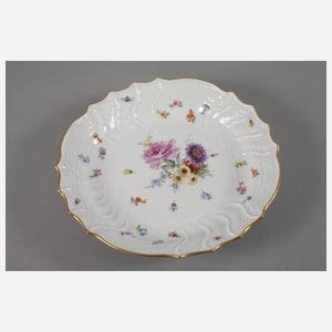 Meissen runde Vorlegeplatte mit Insektenmalerei