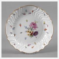 Meissen runde Vorlegeplatte mit Insektenmalerei111