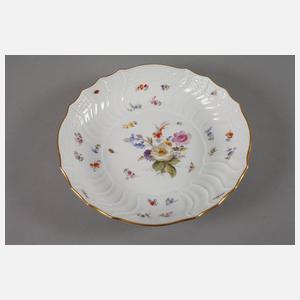 Meissen runde Schale mit Insektenmalerei