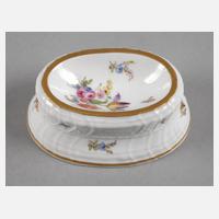 Meissen Salzgefäß mit Insektenmalerei111