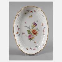 Meissen ovale Schale mit Insektenmalerei111