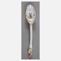 Meissen Vorlegelöffel mit Insektenmalerei111