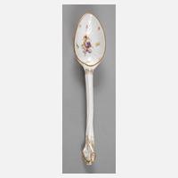 Meissen Vorlegelöffel mit Insektenmalerei111