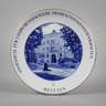 Meissen Wandteller mit Hochschulansicht