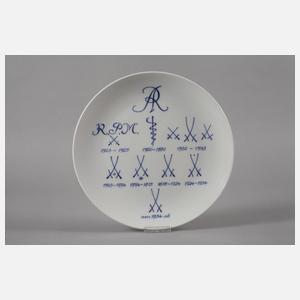 Meissen Markenteller und Zuckerdose