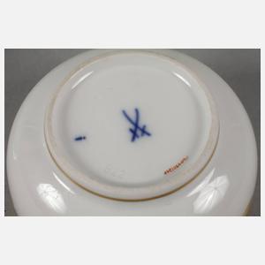 Meissen Markenteller und Zuckerdose