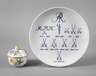 Meissen Markenteller und Zuckerdose