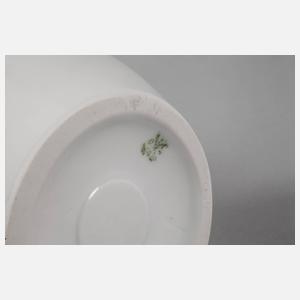 Metzler & Ortloff Vase mit Vogelbesatz