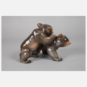 Rosenthal spielende Jungbären