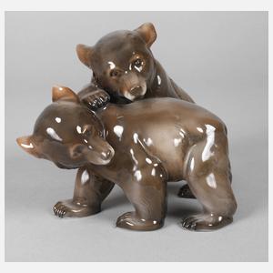Rosenthal spielende Jungbären