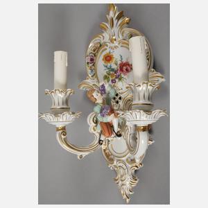 Paar figürliche Wandleuchter