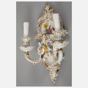 Paar figürliche Wandleuchter