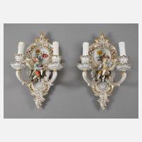 Paar figürliche Wandleuchter111