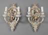 Paar figürliche Wandleuchter