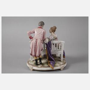 Stulz Straßburg Liebespaar auf Parkbank