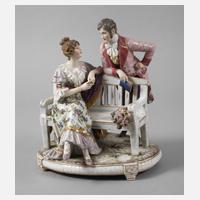 Stulz Straßburg Liebespaar auf Parkbank111