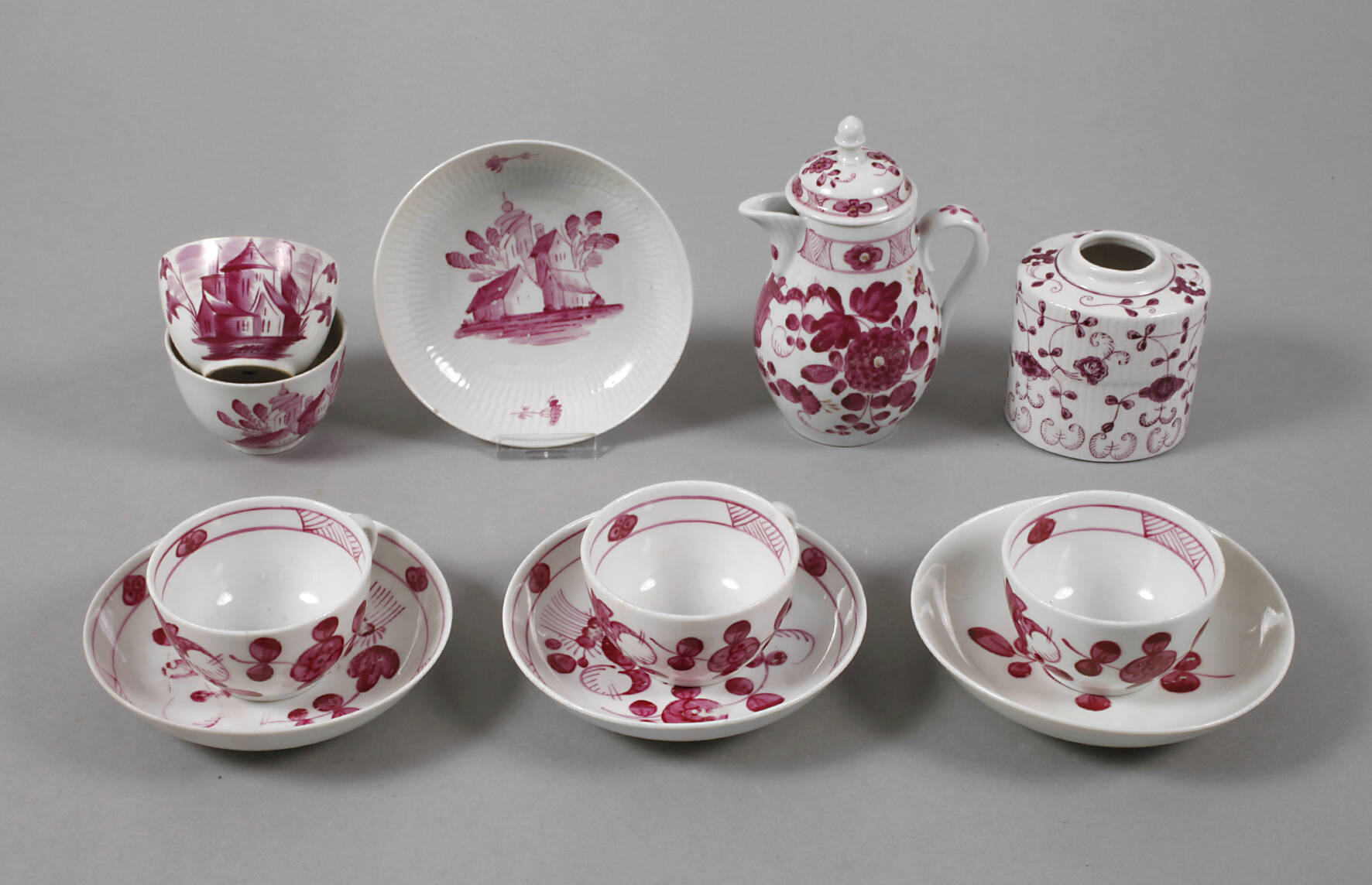 Tettau Konvolut Purpurmalerei