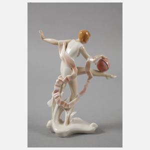 Volkstedt Turnerin mit Ball