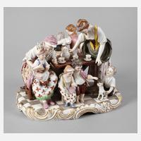 Volkstedt-Rudolstadt große Figurengruppe mit Kindern111