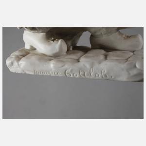 Volkstedt Alte Frau mit Besen