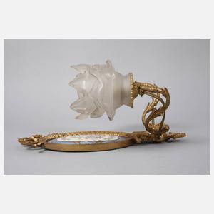 Paar Wandappliken mit Watteauszene