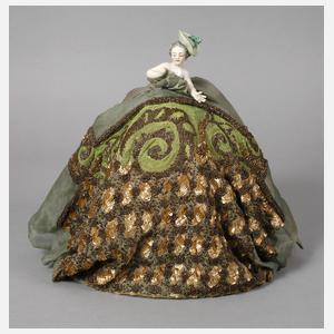 Teepuppenbüste als Lampe