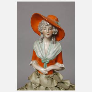 Große Teepuppe als Lampe