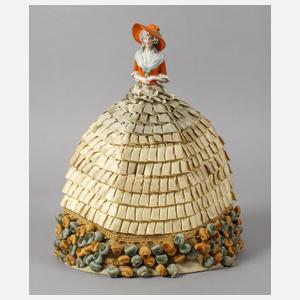 Große Teepuppe als Lampe