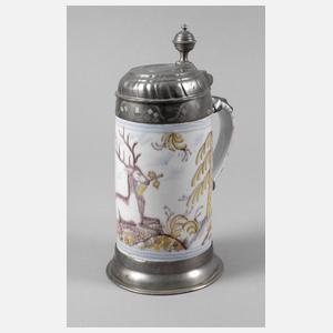 Thüringer Fayence-Walzenkrug