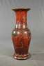 Übegroße Berliner Rotlackvase