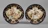 Paar Wandteller Majolika