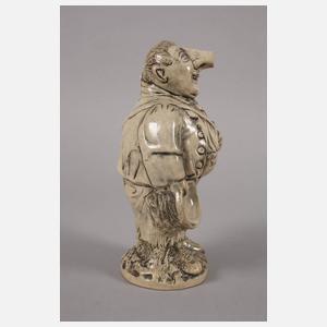 Werbeflasche und Jugendstilkrug