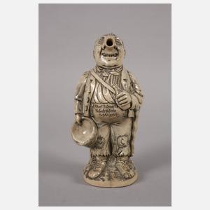 Werbeflasche und Jugendstilkrug