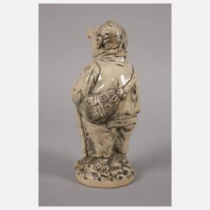 Werbeflasche und Jugendstilkrug