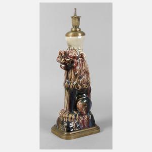 Löwe als Lampenfuß