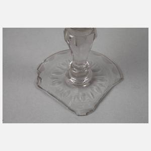 Dreieckiges barockes Pokalglas