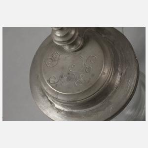 Glaswalzenkrug Biedermeier