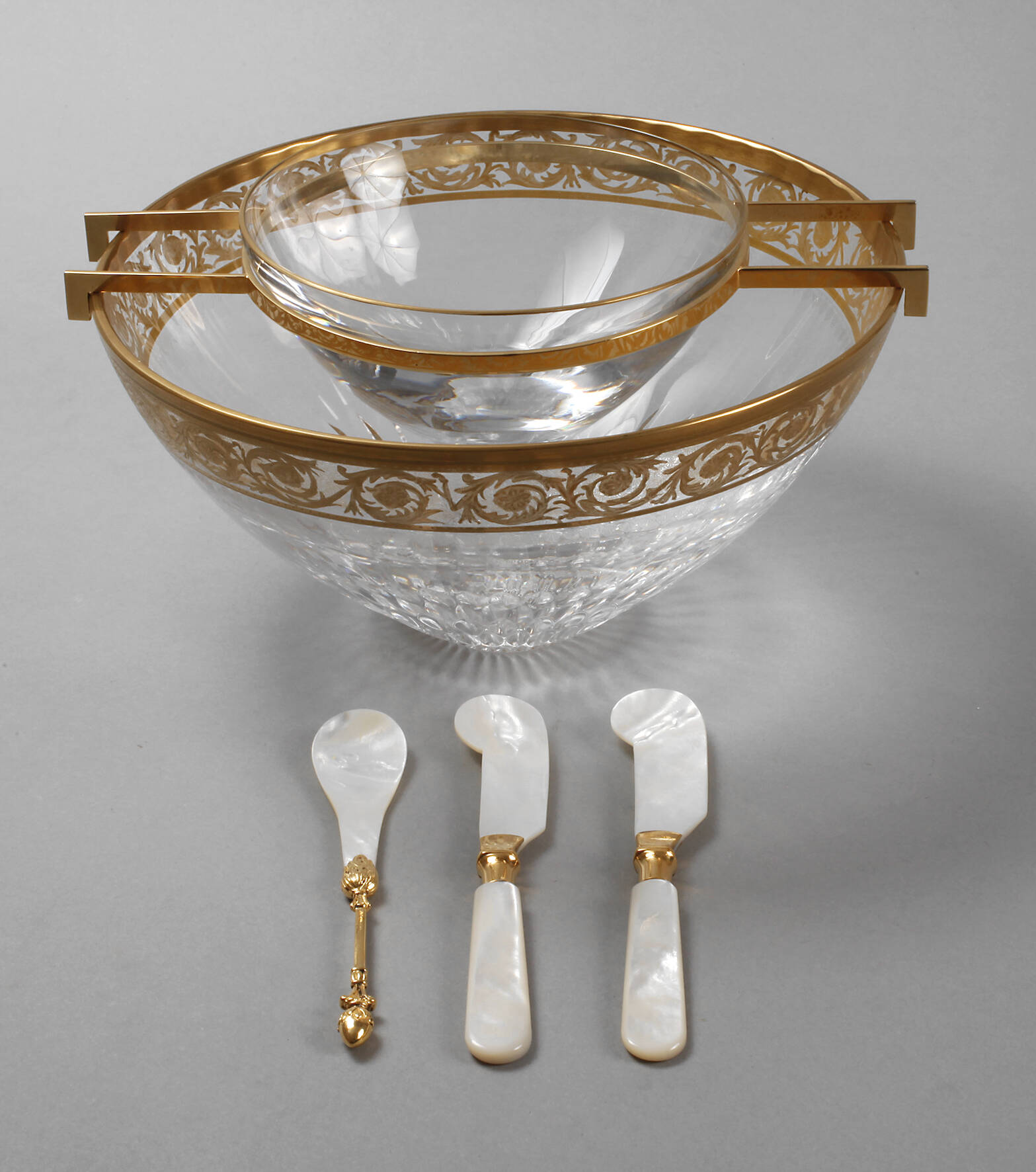 Saint-Louis Kaviarschale mit Besteck